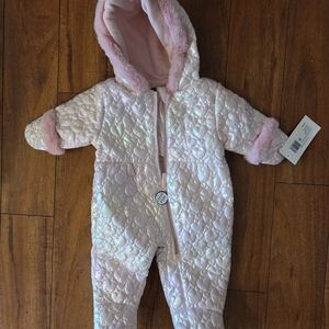 Rothschild Shimmering Pink Quilted Footie